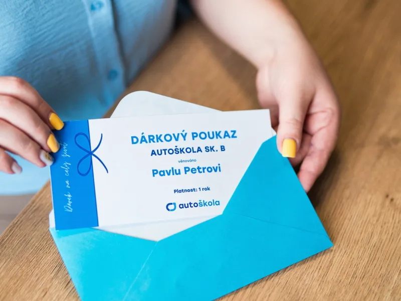 Dárkový poukaz v obálce